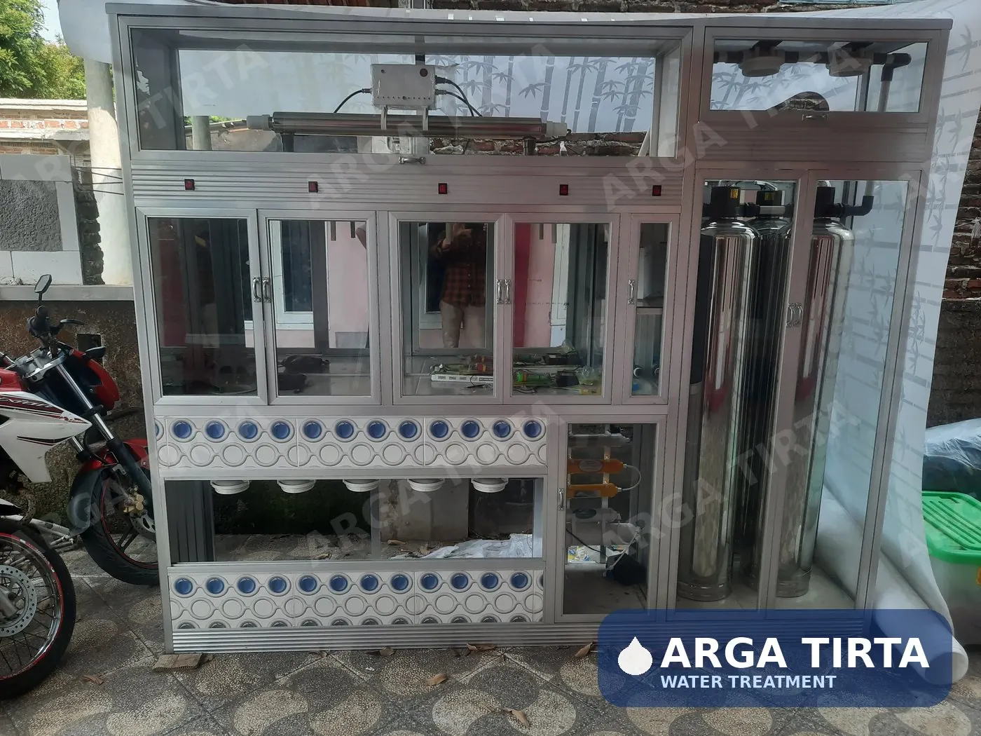 Unit depot air minum Arga Tirta siap kirim dan pasang